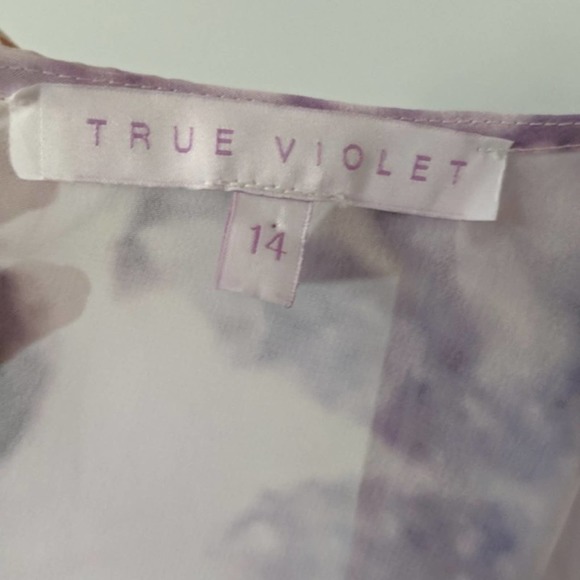 True Violet ASOS Dress Watercolor Flowers - Picture 8 of 8